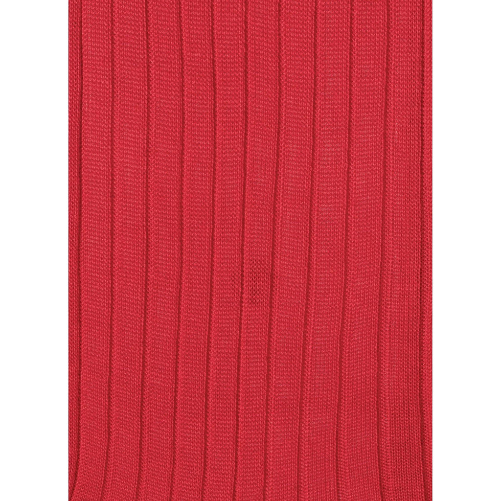 Fursac - Chaussettes Rouges En Coton Égyptien - Rouge