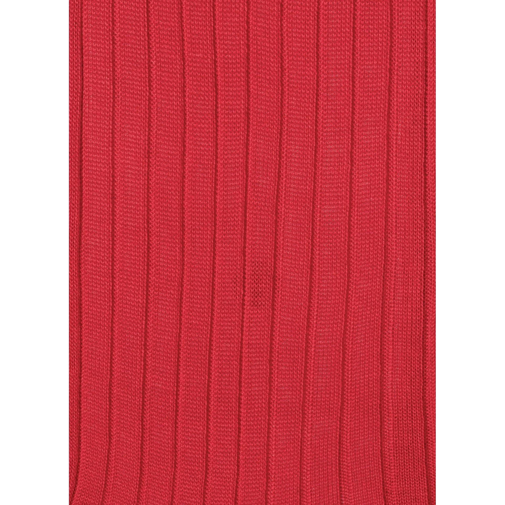 Fursac - Chaussettes Rouges En Coton Égyptien - Rouge