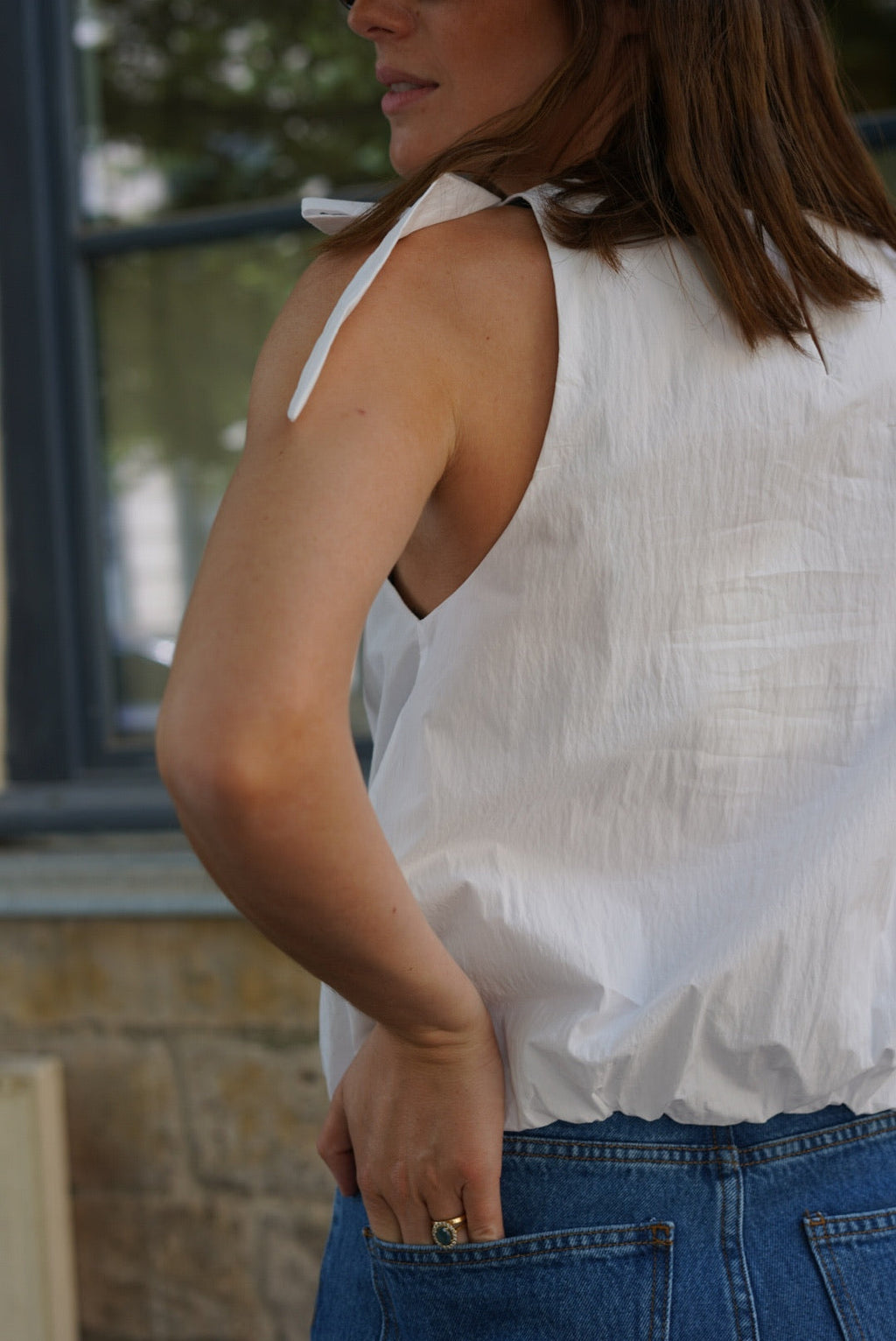 White Archibald Balloon Top