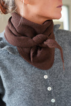Chocolate Knit Max Scarf