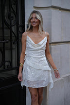 Robe À Sequins Dafné - Crème