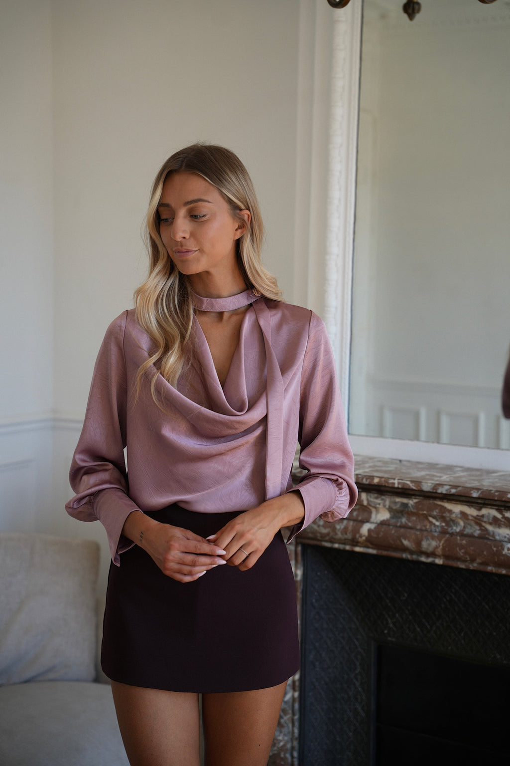 Blouse Fluide Sandra - Rose