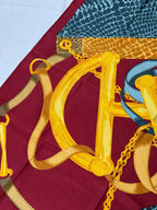 Pañuelo Céline – Modelo Estribos y Serpiente