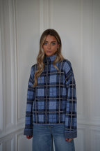 Pull À Carreaux Nala - Bleu