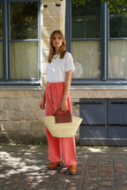 Pantalon Célestin Vichy Rose/Rouge