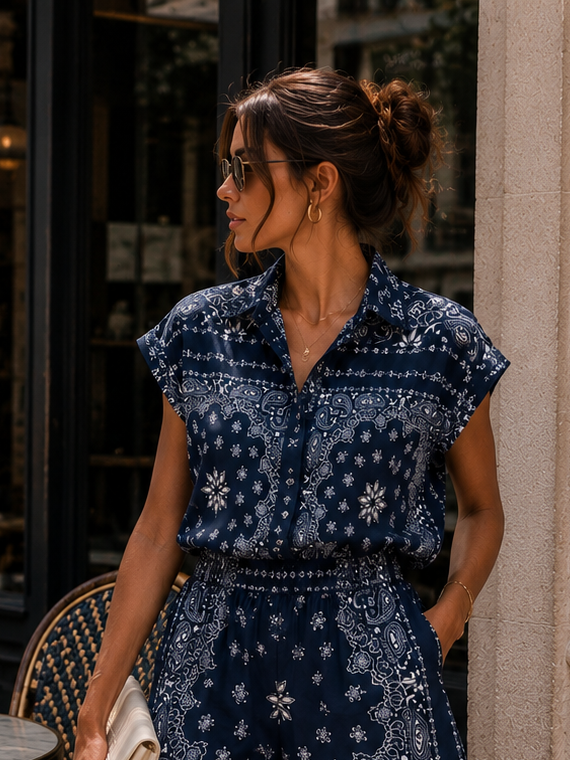 Bandita Shirt - Navy