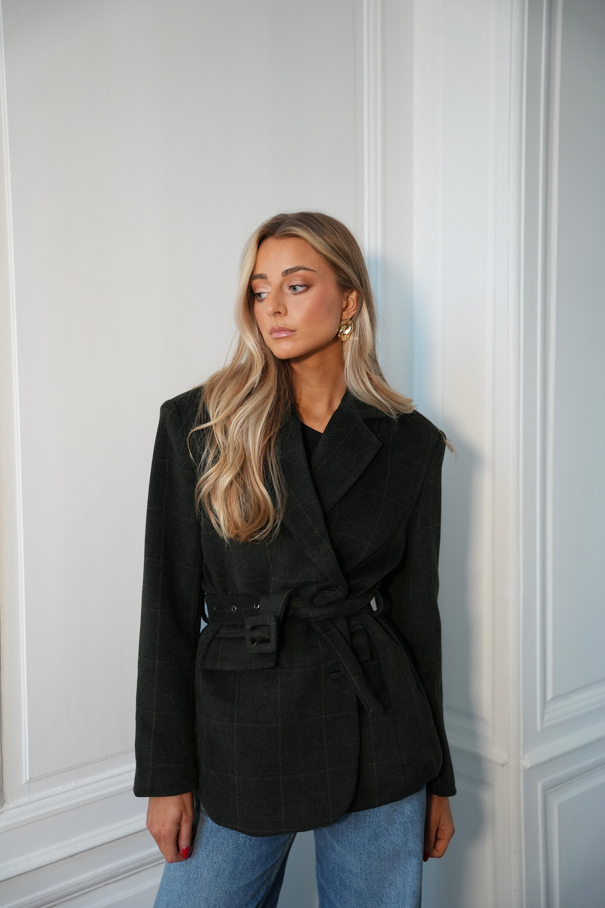 Veste Blazer En Laine Olivia - Vert Sapin