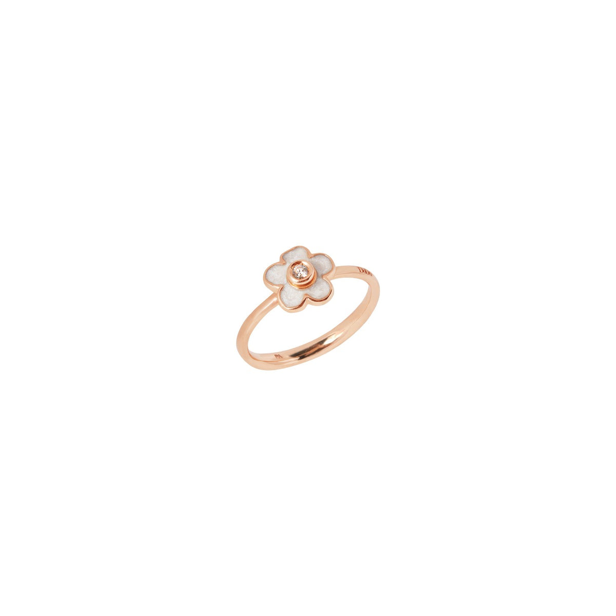 Ring Blume - 9 Karat Roségold