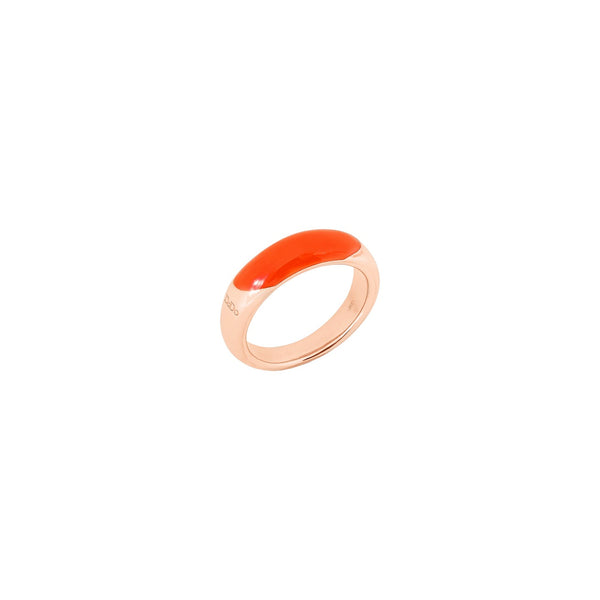 Ring Rondelle Oranje - Zilver