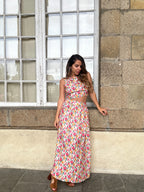Naomi Long Floral Skirt