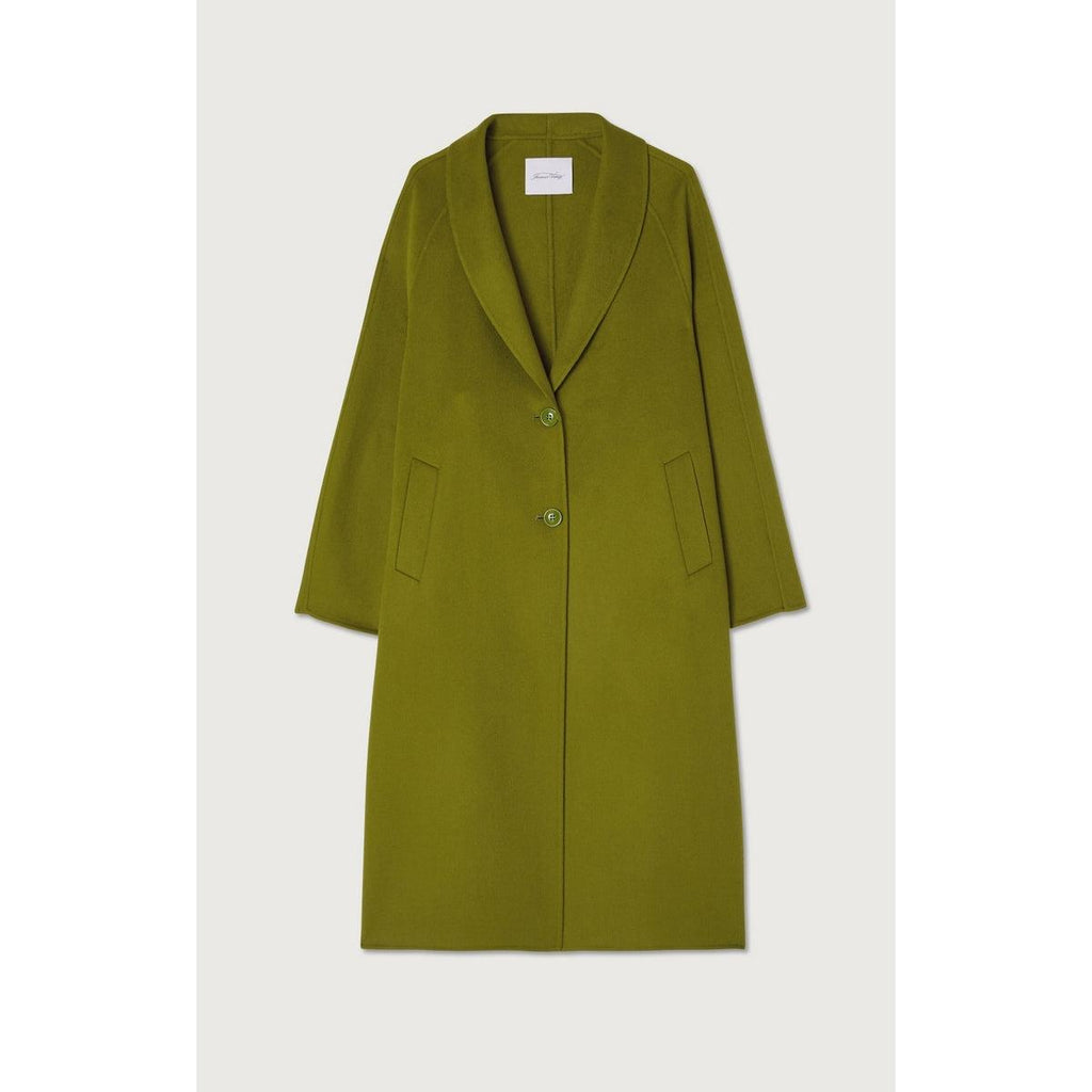 Manteau Long Droit Col Châle Boutonné - Marais - Femme
