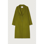Manteau Long Droit Col Châle Boutonné - Marais - Femme