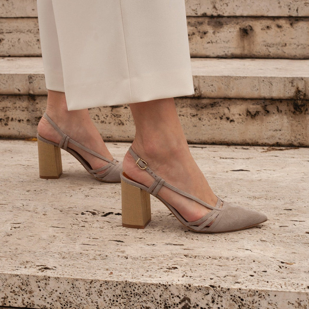 Flordeasoka - Dahl 8 Brume Heeled Shoes - Gray