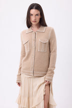 Chemise Denim Dalila - Beige Creme Blanc - Femme