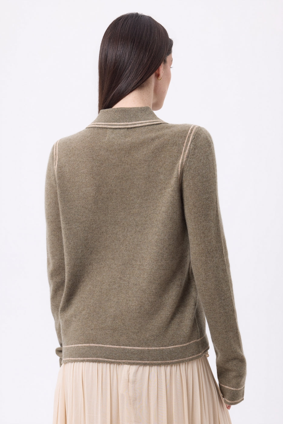 Chemise Denim Dalila - Khaki Chine Beige Creme - Femme