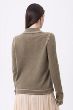 Chemise Denim Dalila - Khaki Chine Beige Creme - Femme