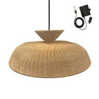 Darma - Lámpara colgante solar - Ratán - Beige
