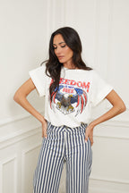 Tee Shirt Freedom - Blanc