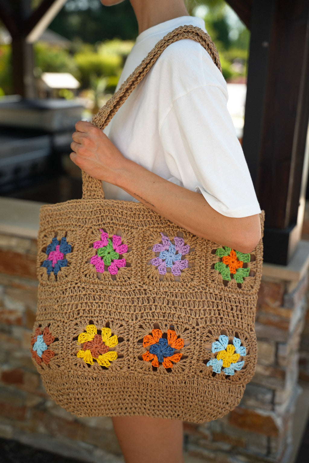 Sac En Paille Xena - Beige