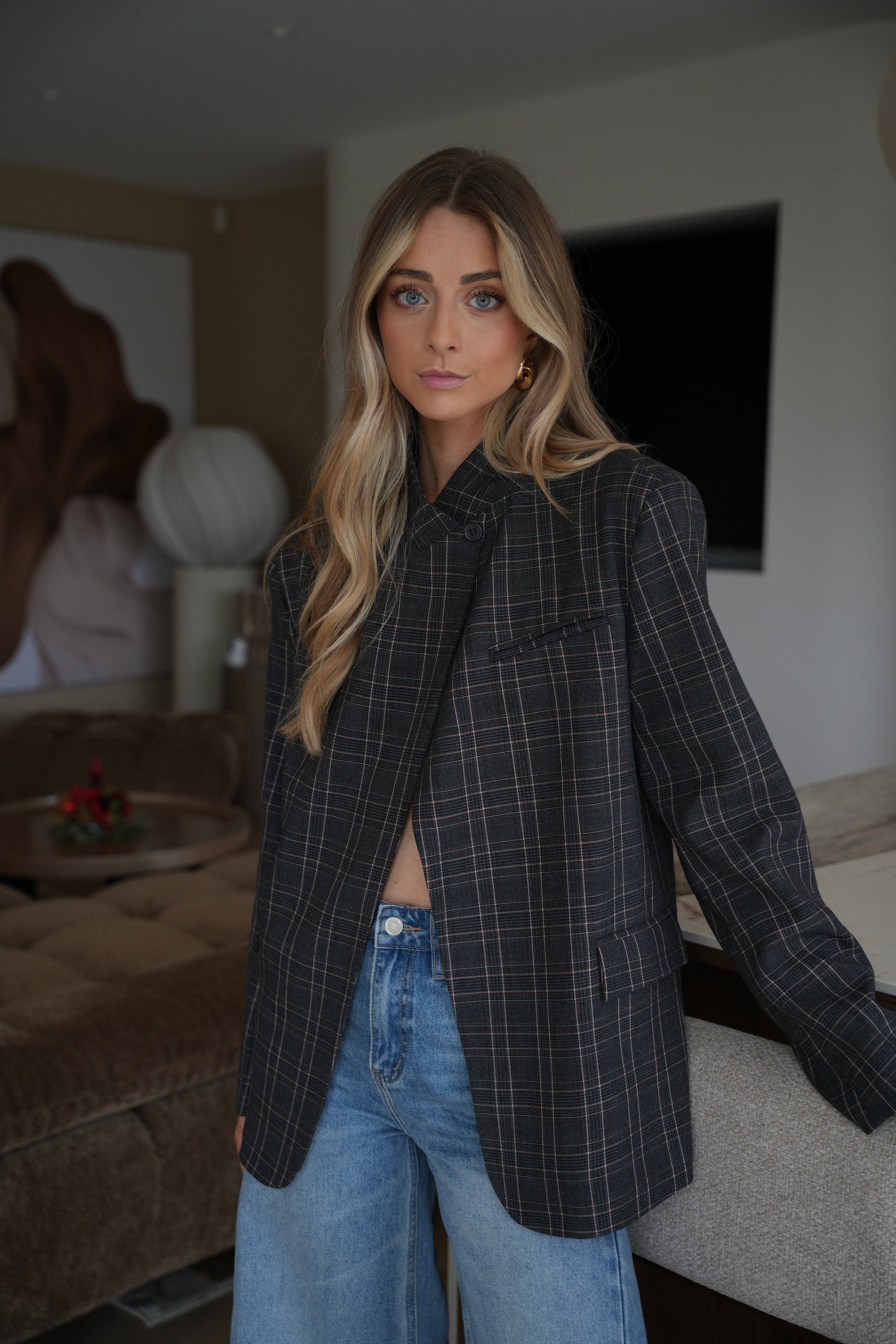 Blazer Asymétrique Loane - Gris