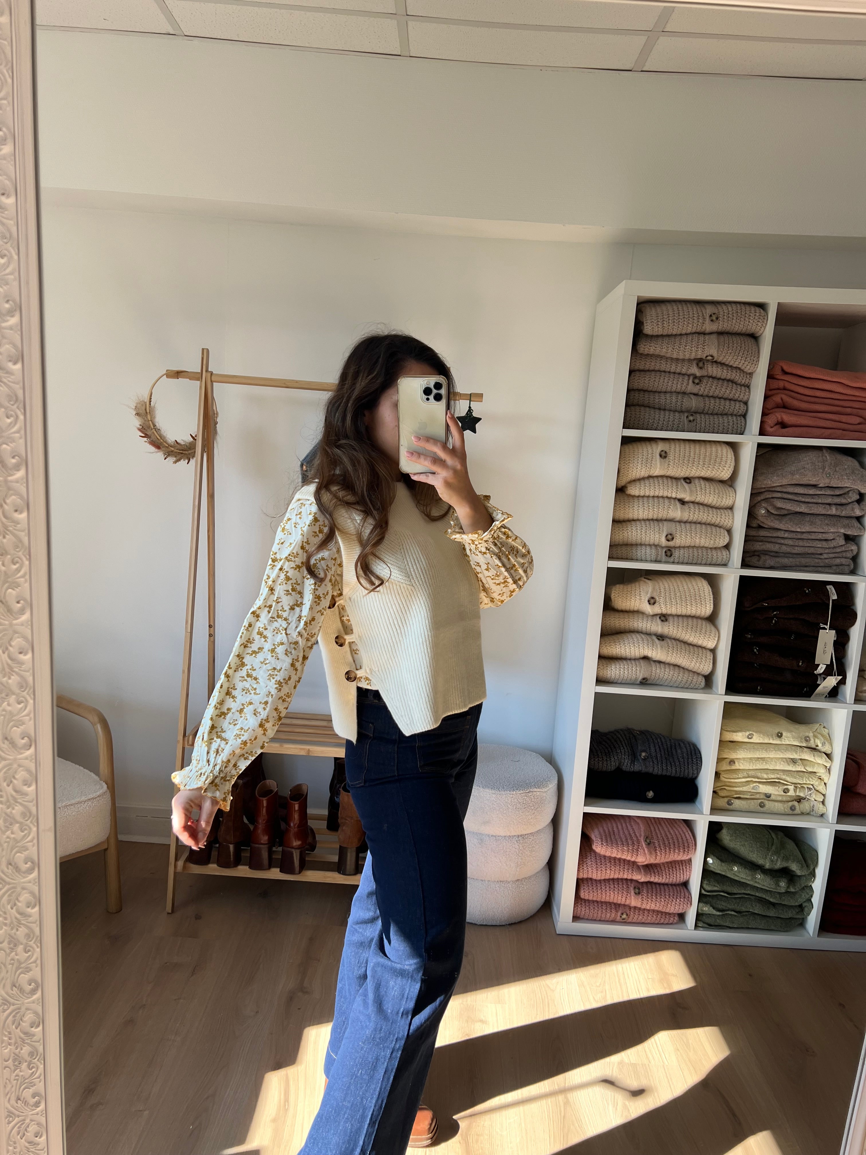 Isaure Sleeveless Sweater - Ecru