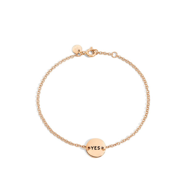 Armband Yes/No - 9 Karat Roségold