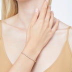 Bracelet Mini Granelli - Or Rose 9K & Argent