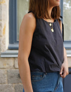 Archibald Black Balloon Top
