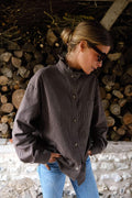 Lou Brown Stripe Overshirt