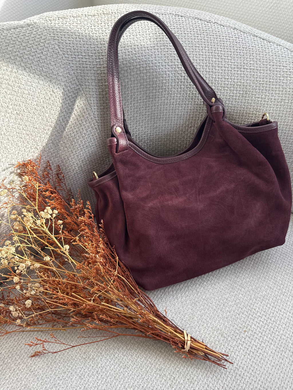 Charlie burgundy handbag