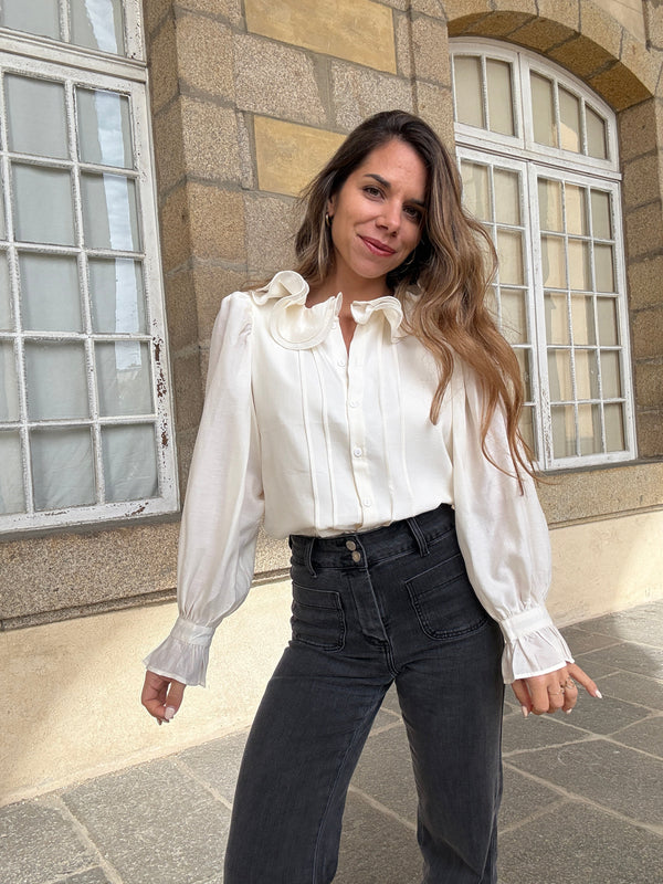 Blouse Brune écru