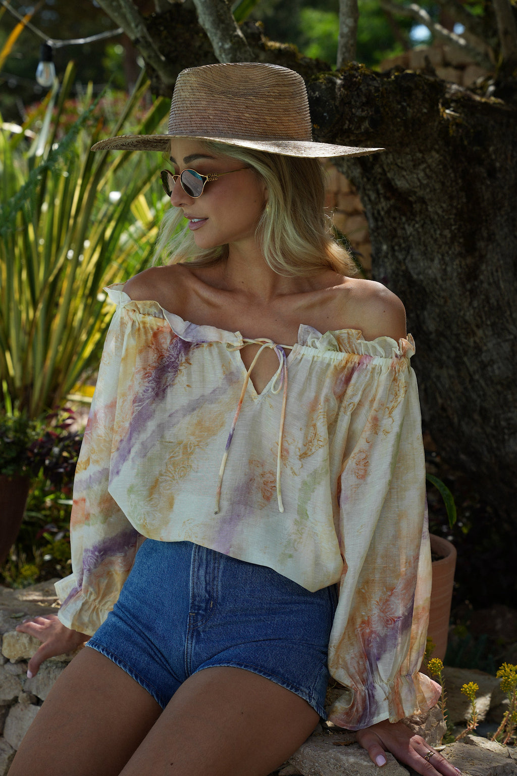 Blouse Col Bardot Angella - Pastel