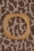 Ecru Square Resin Bangle