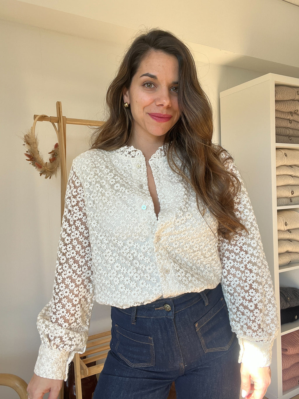 Blusa bordada Isaure