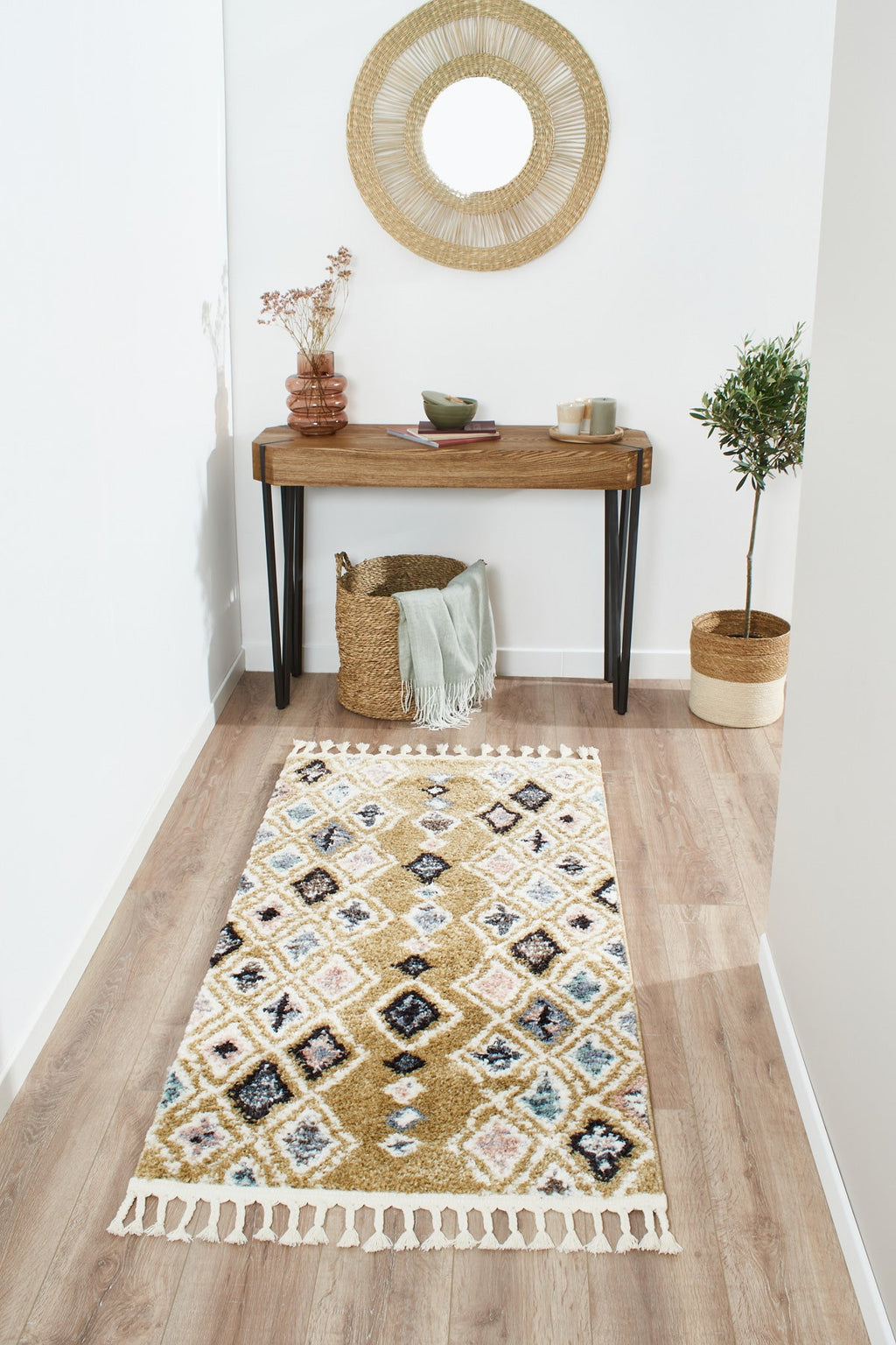 Delya - Tapis D'Intérieur - Polypropylène - Jaune