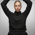 Sweat Femme Cropped Deneb – Col Montant – Coton 250Gsm