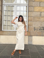 Vestido largo con lazo Lucia
