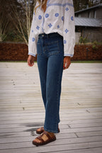 Nayma Straight-Leg Jeans - Blue