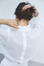 Blusa de algodón bordada Josepha X Donatelle Godart