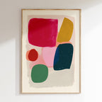 Drawn By Hand - Affiche Abstract 2 - Multi