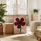 Drawn By Hand - Affiche Flower Bordo - Multi
