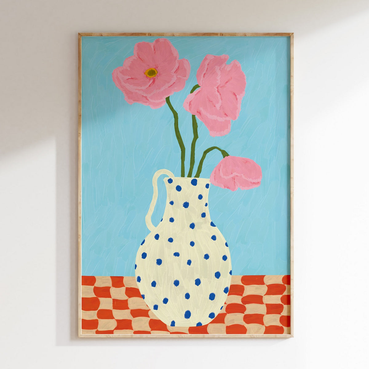 Drawn By Hand - Affiche Flower Vase N4 - Multi