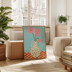 Drawn By Hand - Affiche Flower Vase N4 - Multi