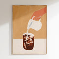 Drawn By Hand - Affiche Iced Coffee - Multi