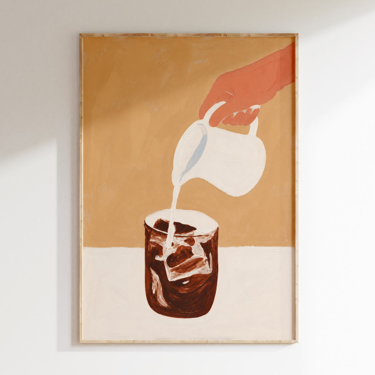 Drawn By Hand - Affiche Iced Coffee - Multi
