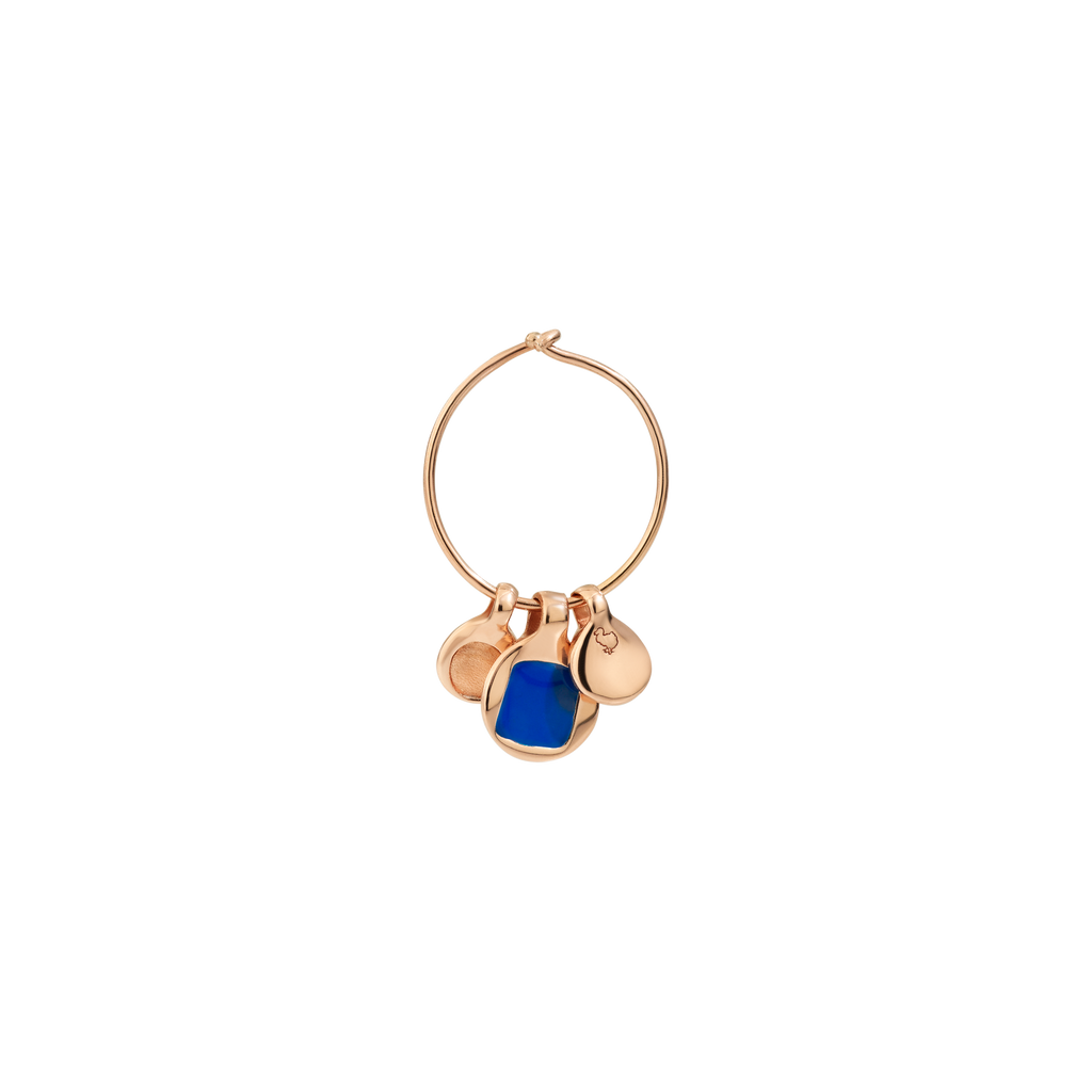 Boucles D'Oreilles Bazaar - Gold Plated Silver & Enamel Pendants - Mini