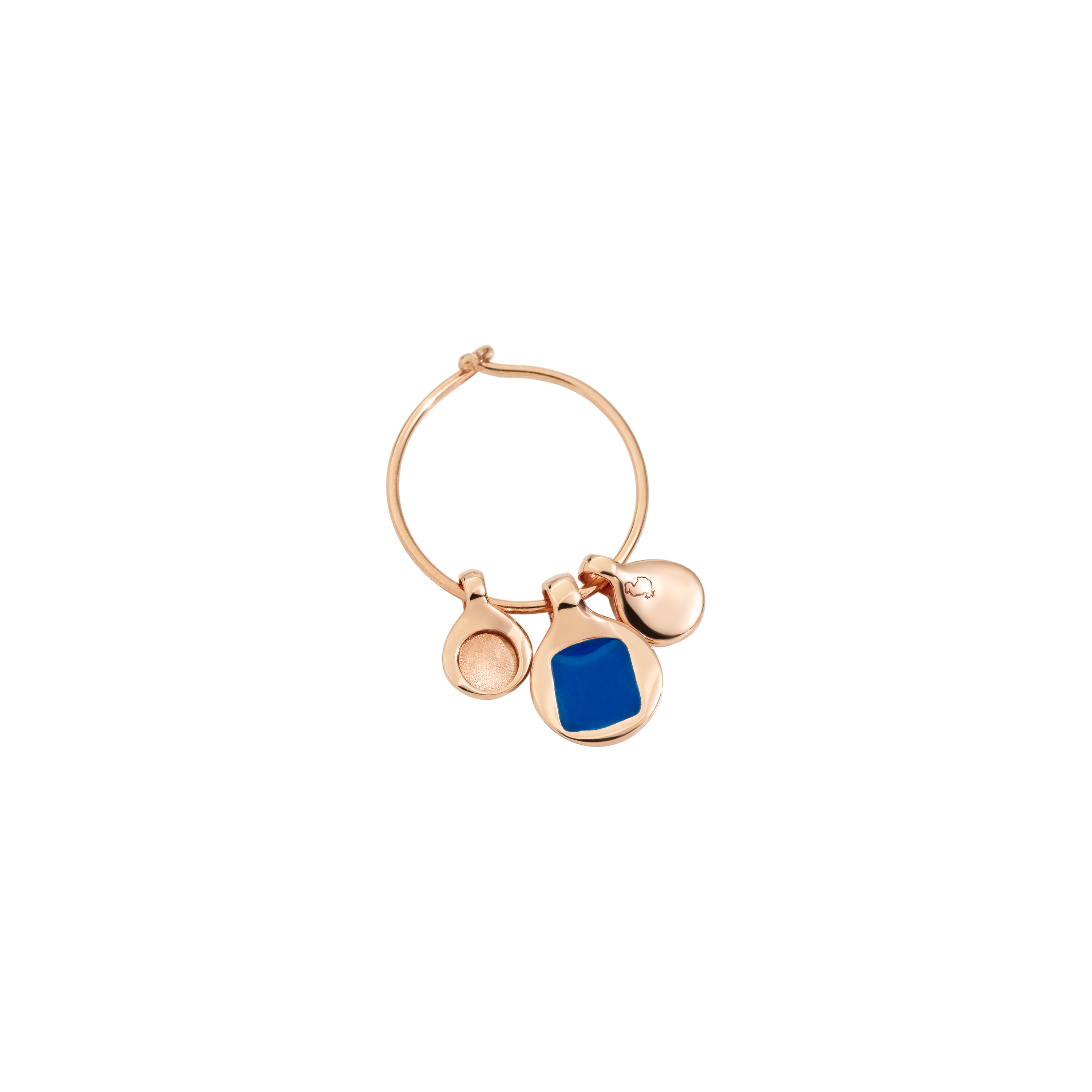 Boucles D'Oreilles Bazaar - Gold Plated Silver & Enamel Pendants - Mini