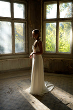 Brautkleid Albane – Seidenweiß