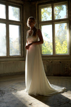 Brautkleid Albane – Seidenweiß