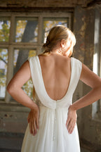 Brautkleid Albane – Seidenweiß